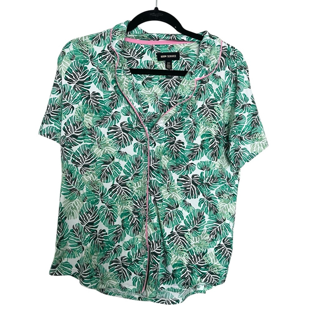 Room Service Tropical Print Pajama Set